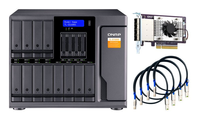 EAN 4713213516256 - QNAP TL-D1600S caja para disco duro externo Carcasa de disco duro/SSD Negro, Gris 2.5/3.5" imagen 2