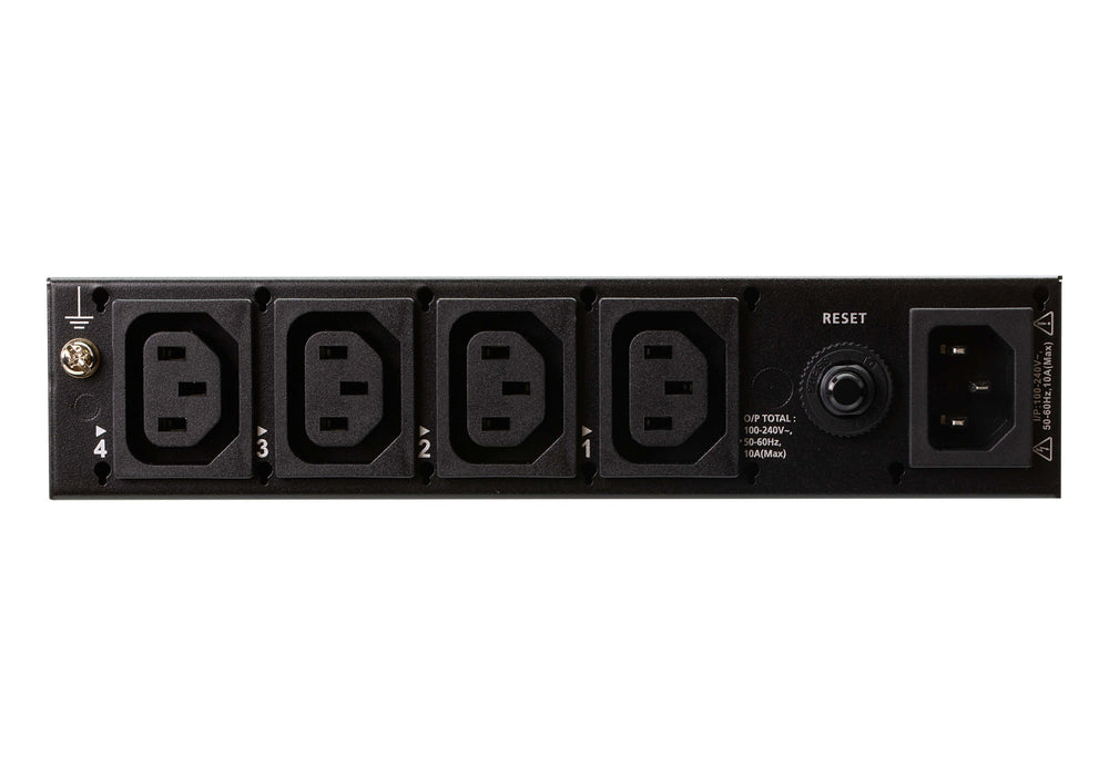 EAN 4710469340086 - ATEN PE4104G-AT-G unidad de distribución de energía (PDU) 4 salidas AC 1U Negro imagen 2