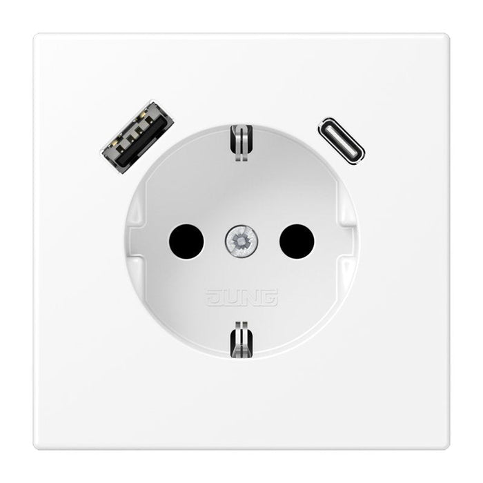 Jung Ls1520-15cawwm Schukosteckdose M.Usb Typ Ac