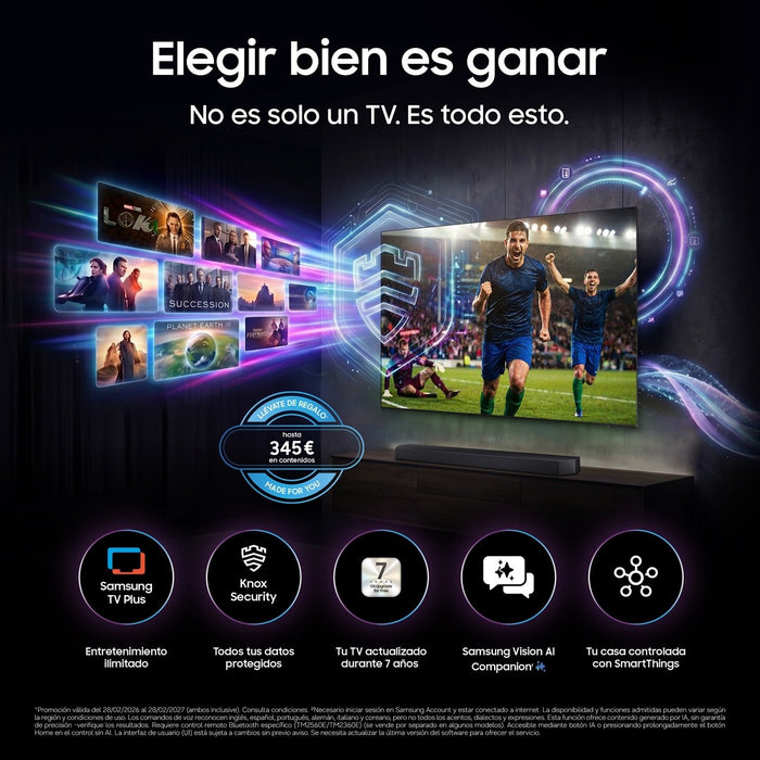 EAN 8806099111113 - Samsung TQ83S83HAEXXC Televisor 2,11 m (83") 4K Ultra HD Wifi Negro imagen 6