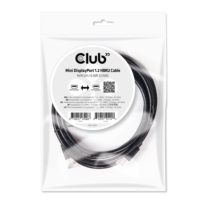 EAN 8719214470968 - CLUB3D CAC-2161 cable DisplayPort 2 m Negro imagen 4