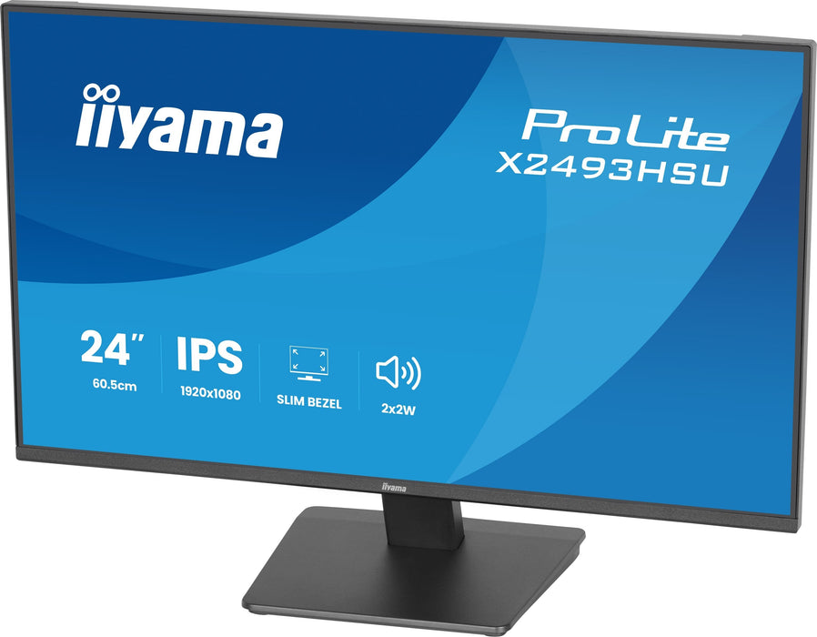 Iiyama 60.5cm 24" X2493hsu-B1 16:10 Hdmi+Dp+2xusb Ips