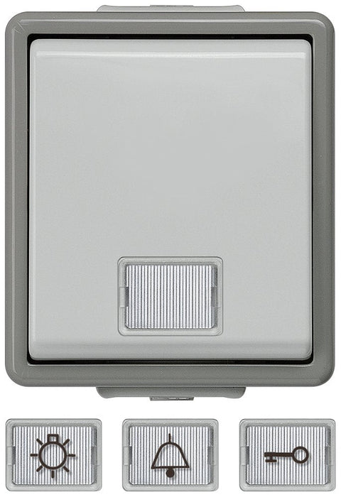Siemens 5td4701 Delta Taster Flche Ip44 Ap Dgr Hgr 10a 250v 66x75mm