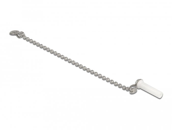 Lwl Staubschutzkappe Mit Kette Für Lc Stecker Weiss