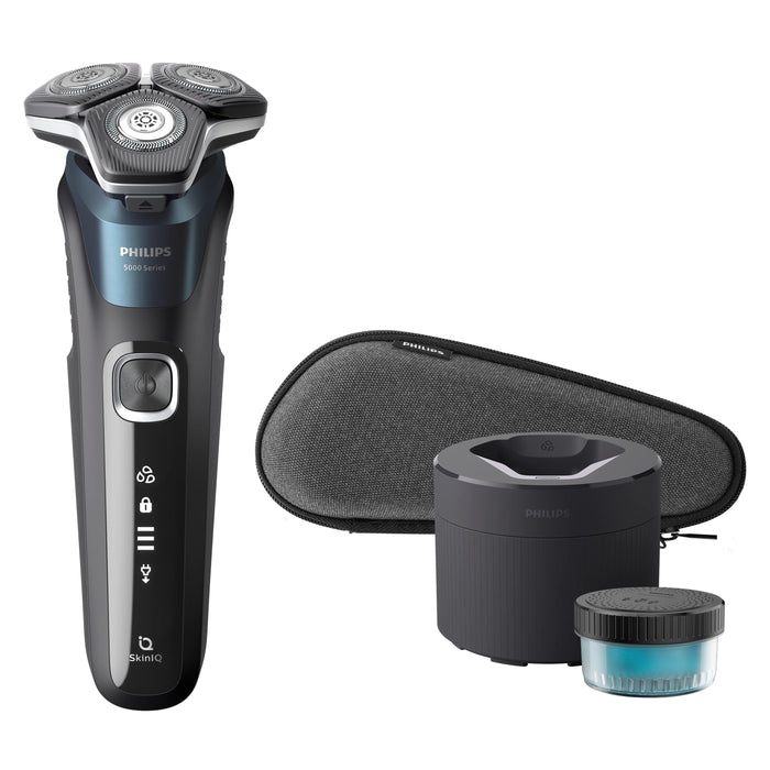EAN 8720689035095 - Philips SHAVER Series 5000 S5889/50 afeitadora Máquina de afeitar de rotación Recortadora Azul imagen 1