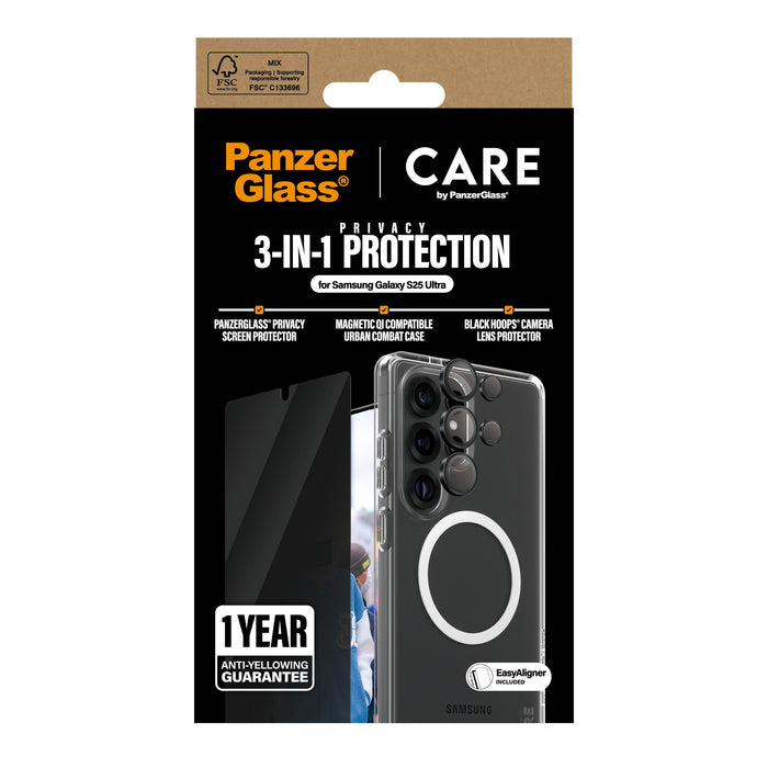 EAN 5715685016233 - PanzerGlass ® | CARE™ by ® 3-in-1 Privacy Bundle Samsung Galaxy S25 Ultra Protector de pantalla 1 pieza(s imagen 3