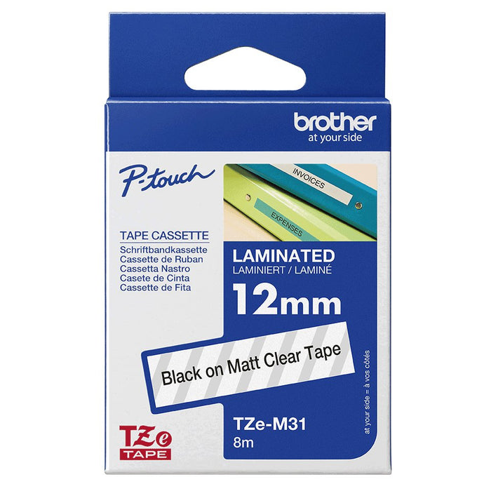 EAN 4977766691383 - Brother TZE-M31 cinta para impresora de etiquetas Negro sobre transparente imagen 4