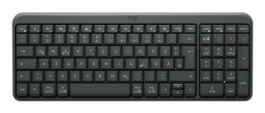 Logitech K250 Compact Wireless Keyb. Graphite Bluetooth De