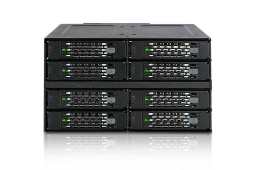 EAN 4713227445085 - Icy Dock MB508SP-B panel bahía disco duro 2x 5,25" Panel de instalación Negro imagen 1
