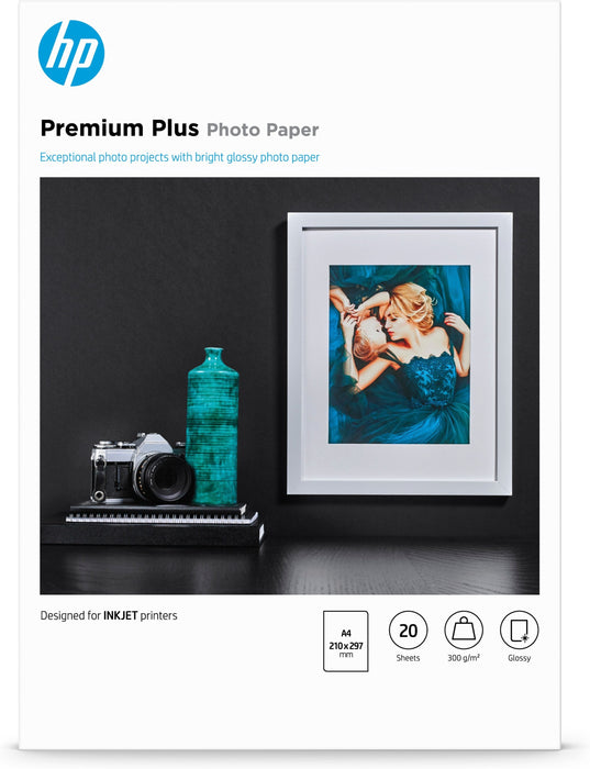 EAN 0886111138876 - HP Premium Plus Glossy Photo Paper-20 sht/A4/210 x 297 mm Brillo imagen 1