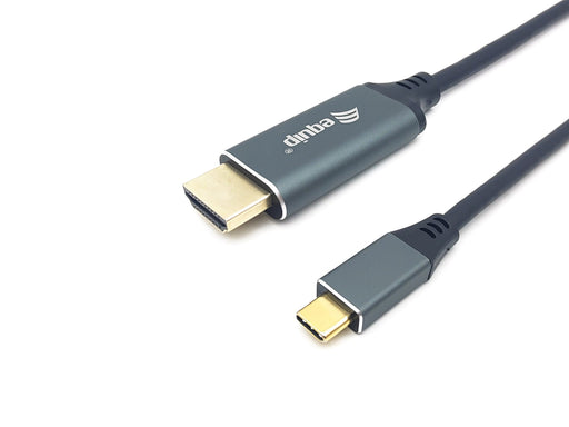 EAN 4015867228807 - Equip 133416 adaptador de cable de vídeo 2 m USB Tipo C HDMI tipo A (Estándar) Gris, Negro imagen 1