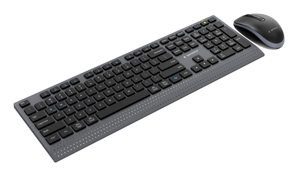 Gembird Dual-Mode Slim Wireless Desktop Set 2.4g+Bt Us Layout