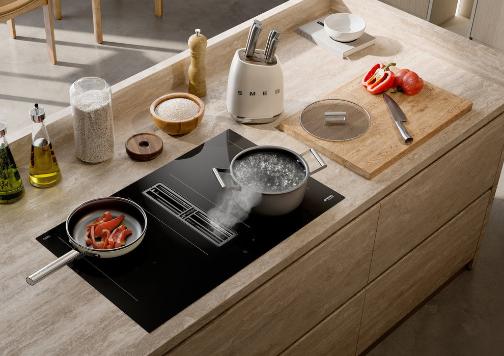 Smeg Csf2412blm Kochtopf, 20 Cm, Keramik, Edelstahlgriff, Mattschwarz