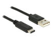 EAN 4043619833269 - DeLOCK 0.5m, USB2.0-A/USB2.0-C cable USB 0,5 m USB A USB C Negro imagen 1