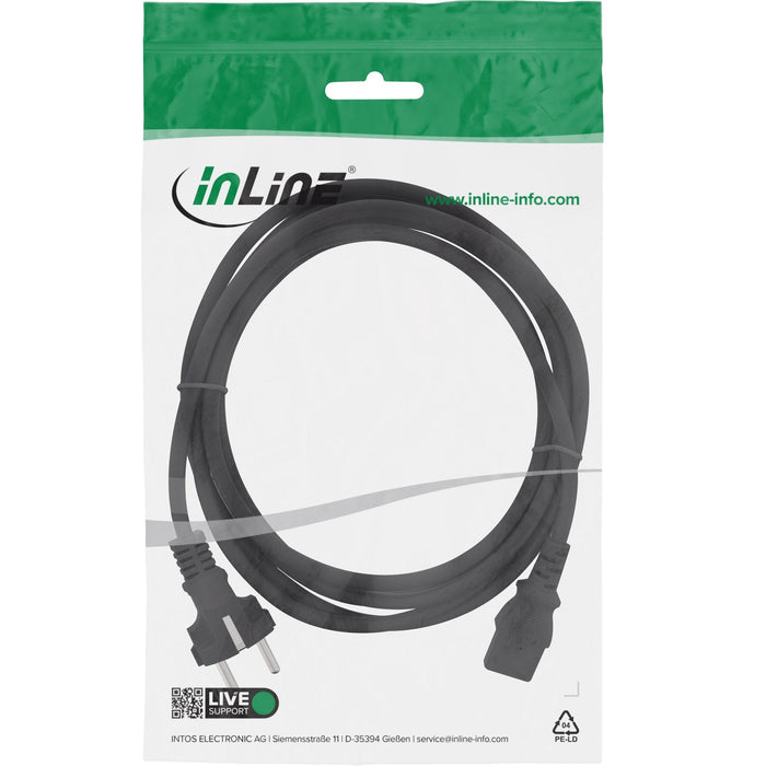 Cable De Alimentación Inline Tipo F A 3 Pin C13 Iec 1.5m