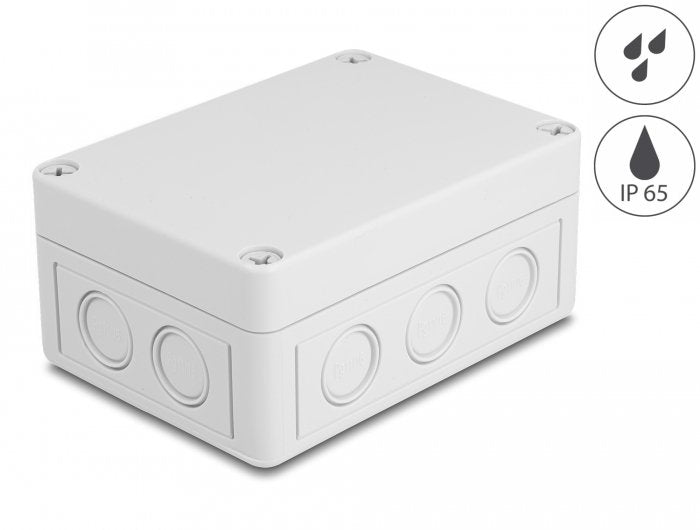 Delock Carcasa De Instalación Con Entradas De Cable 130 X 93 X 57 Mm Gris