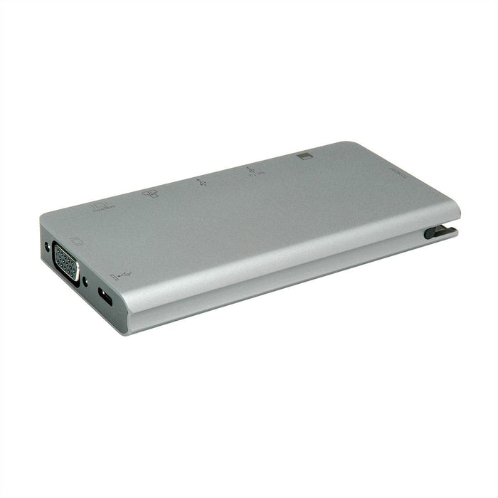 Roline Usb Typ C Dockingstation, Hdmi 4k, Vga, 2x Usb 3.2 Gen 1, Lan, Pd, Cardreader
