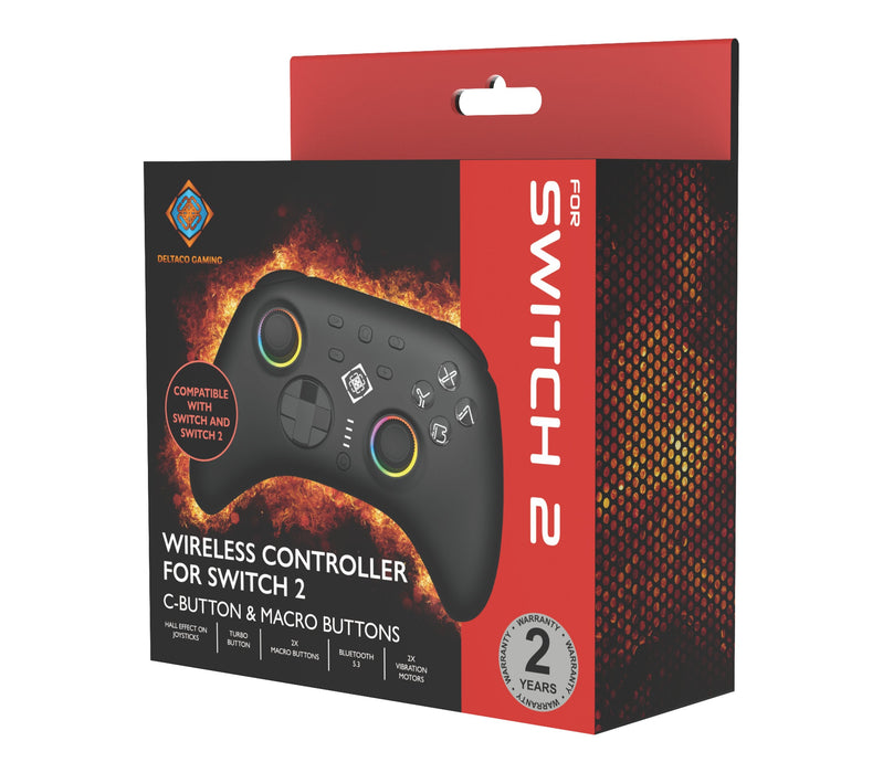 Deltaco Controller 2 C Tame Rgb Wireless Negro Switch