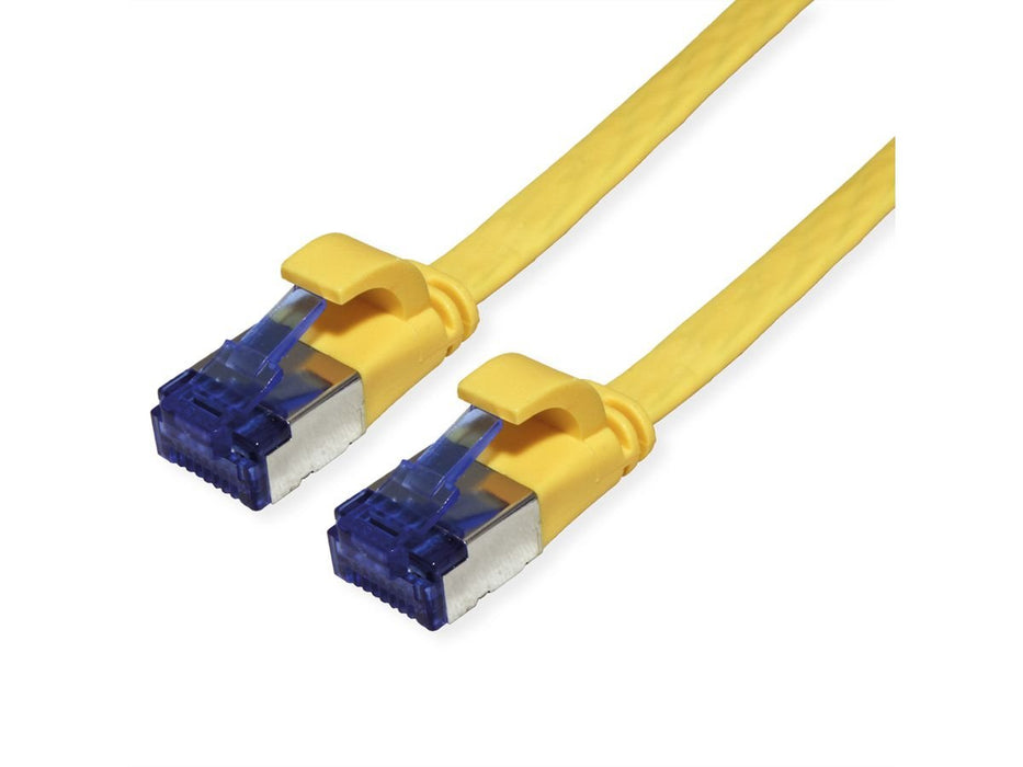 Value Cable De Red Cat.6a (Class Ea) Ftp, Extra-Flach, Gelb, 0,5 M