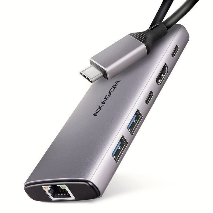 EAN 8595247908056 - Axagon HMC-6G2L base para portátil y replicador de puertos Alámbrico USB 3.2 Gen 2 (3.1 Gen 2) Type-C Alu imagen 7