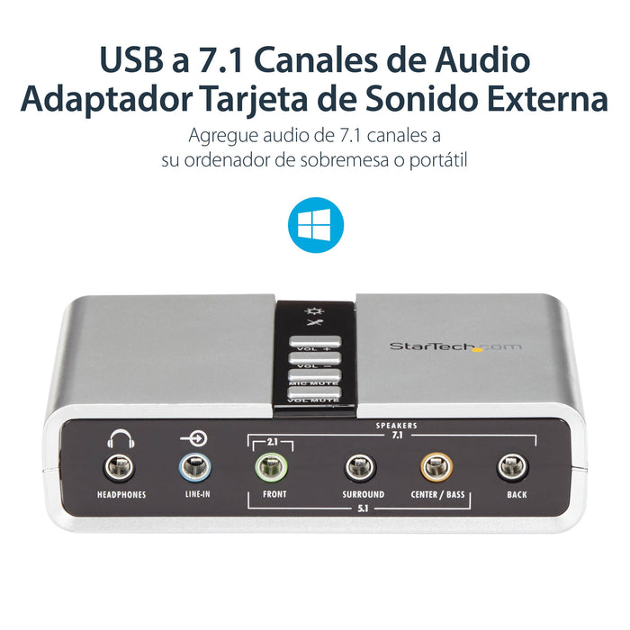 EAN 0065030835466 - StarTech.com ICUSBAUDIO7D tarjeta de audio 7.1 canales imagen 11