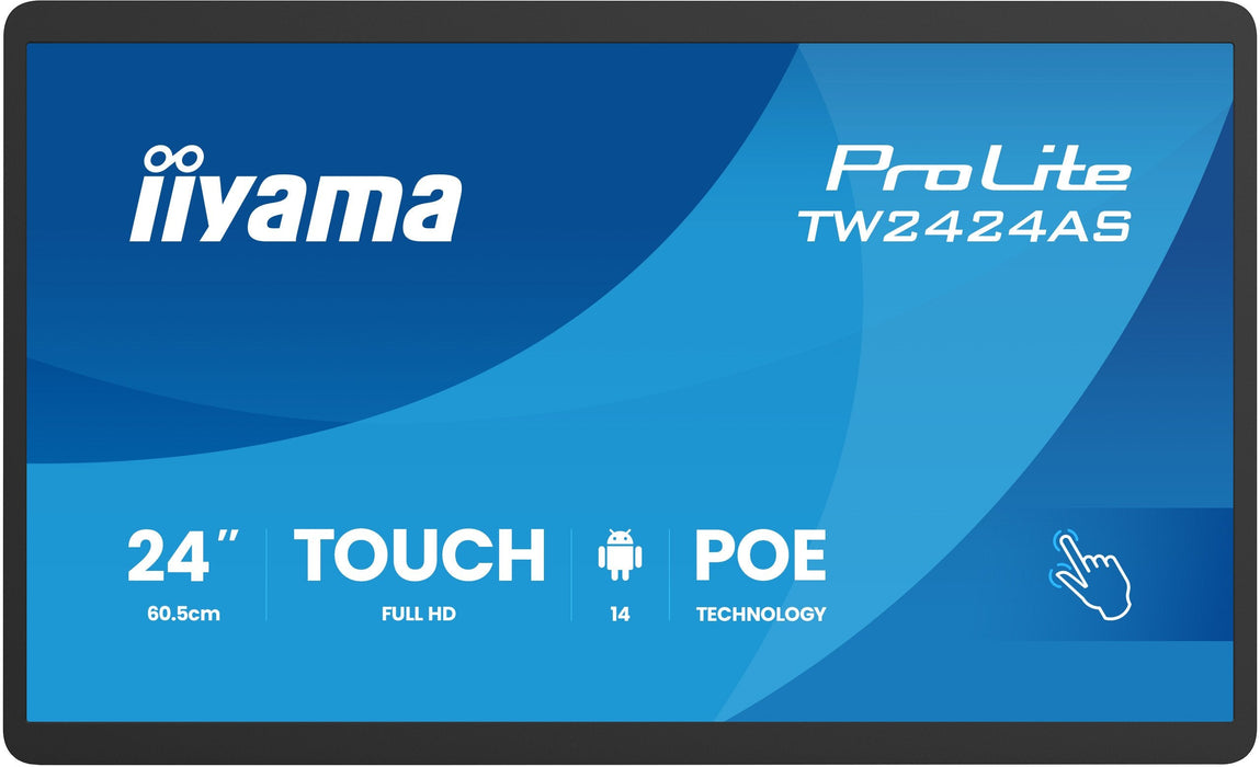 Iiyama 60,5cm 23,8" Tw2424as-B3p 16:9 M-Touch Usbc Android