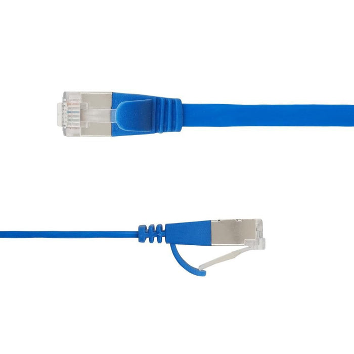 Flat U/Ftp Cat6a Blue 1.5m Awg 32/7, Pvc, 1 85x6mm Stp-Fl6a-00150-Bl