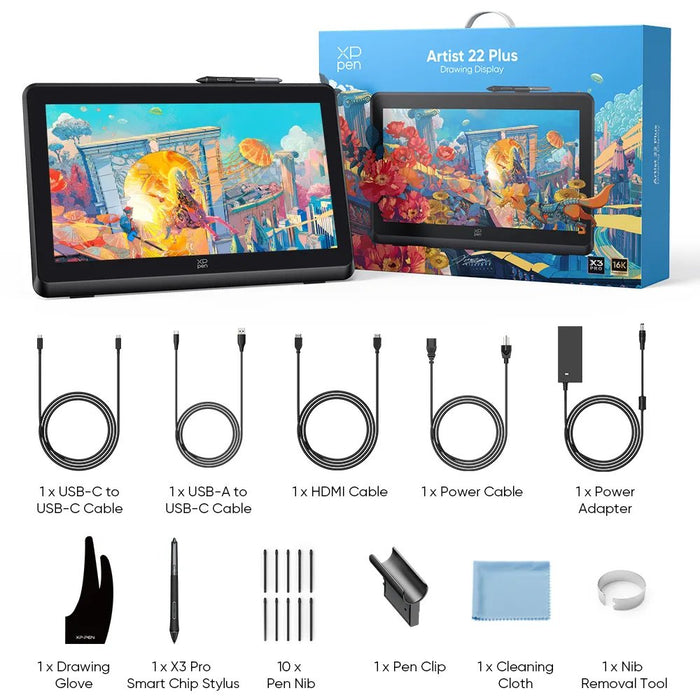 Graphic Tablet 476.06x267.79mm/Artist 22 Plus Xppen
