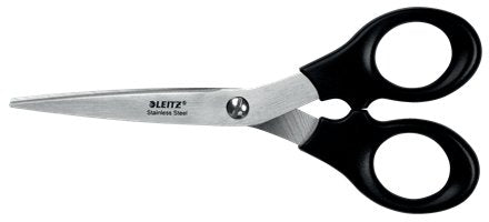 EAN 4002432138241 - Leitz 54230095 tijera de escritorio y manualidades Tijeras de oficina Corte recto Negro, Acero inoxidable imagen 1