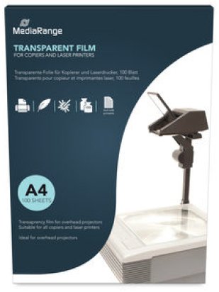 EAN 4260664873297 - MediaRange MRINK160 lámina transparente para impresión Laser A4 (210×297 mm) 100 hojas imagen 1