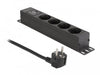 EAN 4043619668182 - DeLOCK 66818 limitador de tensión Negro 4 salidas AC 220 - 250 V 1,5 m imagen 1