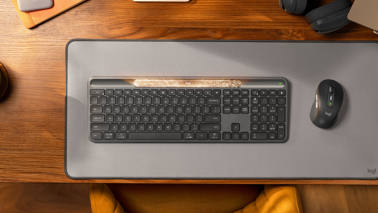 EAN 5099206132351 - Logitech Signature Slim Solar+ K980 teclado Universal RF Wireless + Bluetooth QWERTZ Alemán Grafito imagen 8