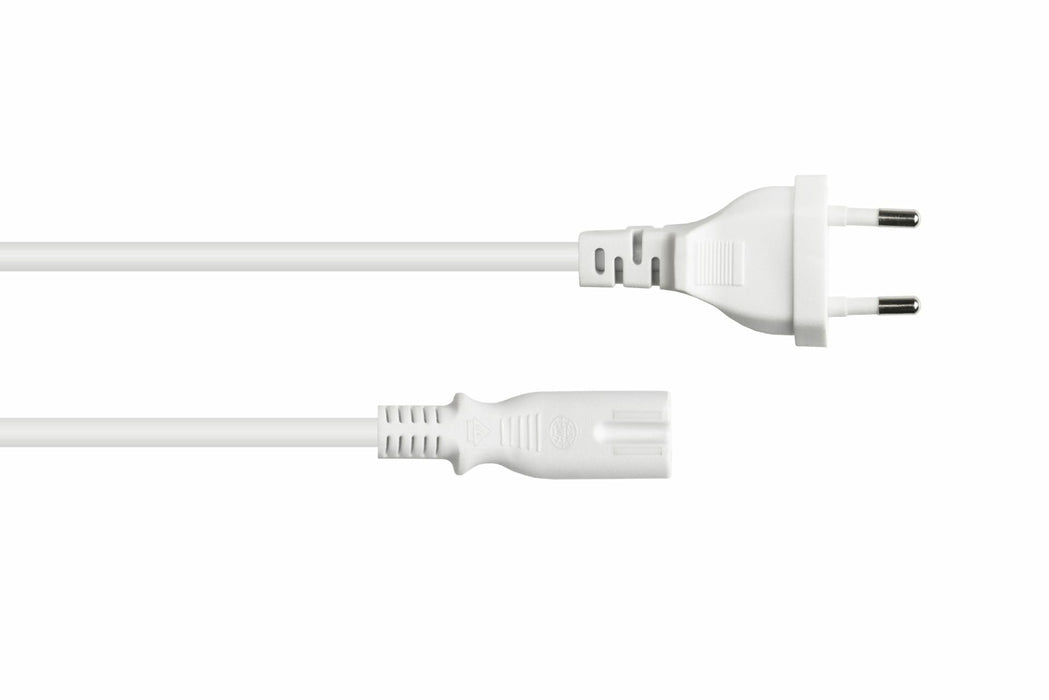 Kabelmeister Euro-Cable De Alimentación An Open End Blanco 5 M