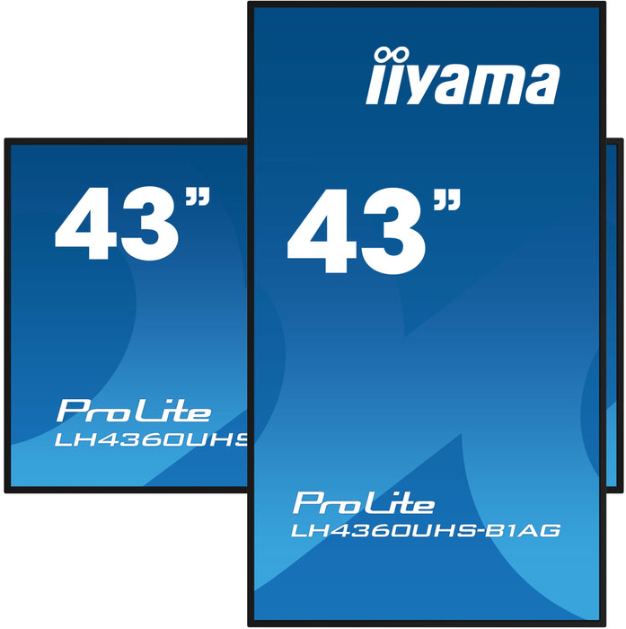 EAN 4948570122295 - iiyama LH4360UHS-B1AG pantalla de señalización Pizarra de caballete digital 108 cm (42.5") LED Wifi 500 c imagen 5