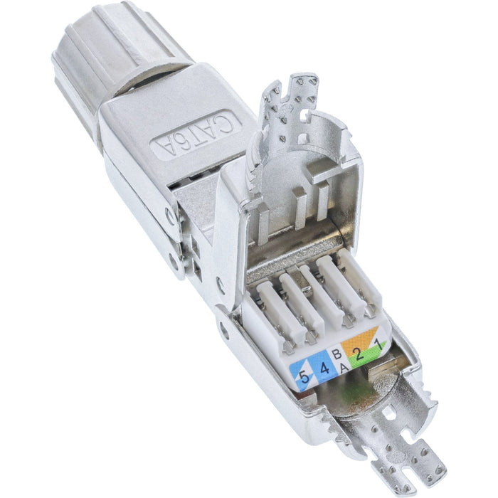 Conector De Cable Inline Cat.6a, Blindado, Acoplador Sin Herramientas