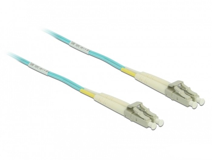 Cable Delock 86562 De Fibra Optica 10 M Lc Om3 Color Aguamarina