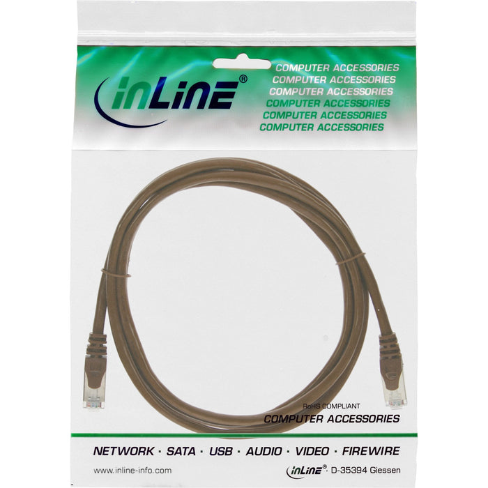 Cable De Red Inline Sf/Utp Cat.5e Marrón 1,5m