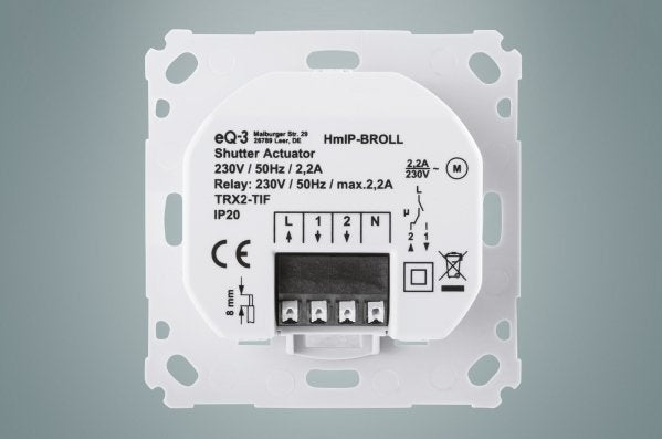 EAN 4047976513222 - Homematic IP HmIP-BROLL accesorio de persiana/contraventana Transmisor Blanco imagen 6