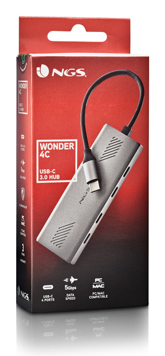 EAN 8435430624434 - NGS WONDER4-C USB Tipo C 5000 Mbit/s Plata imagen 4
