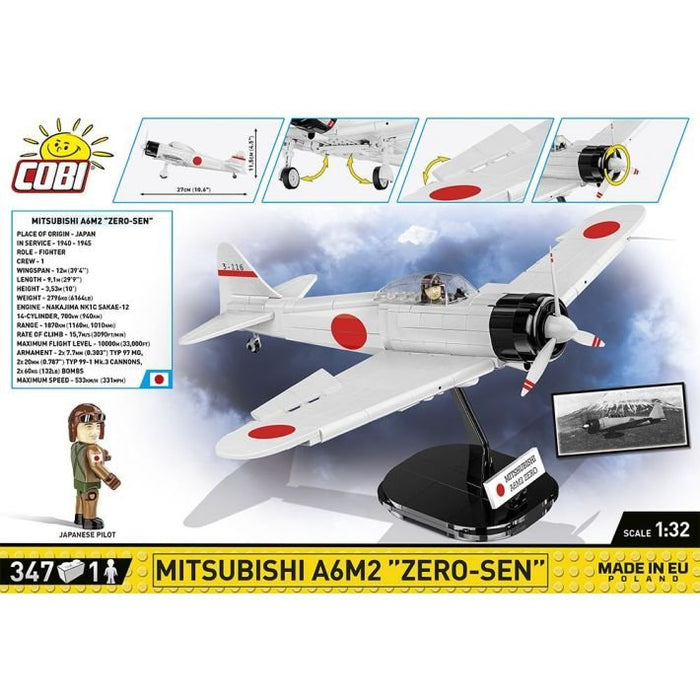 EAN 5902251057299 - COBI Mitsubishi A6M2 "Zero-Sen" imagen 6