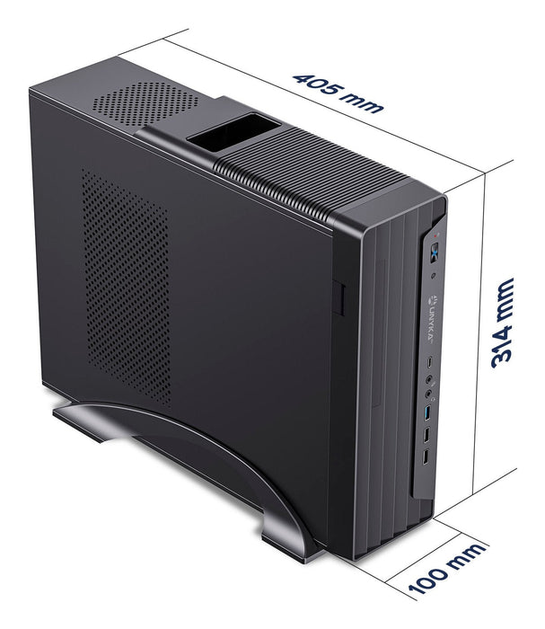 Caja Pc Micro Atx Unykach Uk2012 Cpu Max 80mm Gpu Max 220mm F.A Sfx 300w 80+ Bronze Negro