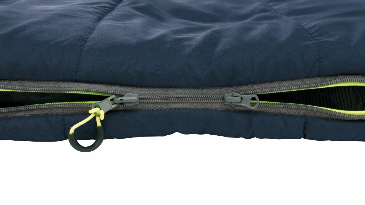 Saco De Dormir Outwell Contour Junior Cremallera Izquierda Azul Profundo