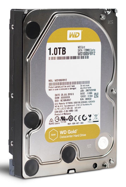 EAN 0718037820132 - Western Digital Gold disco duro interno 1 TB 7200 RPM 128 MB 3.5" Serial ATA III imagen 2