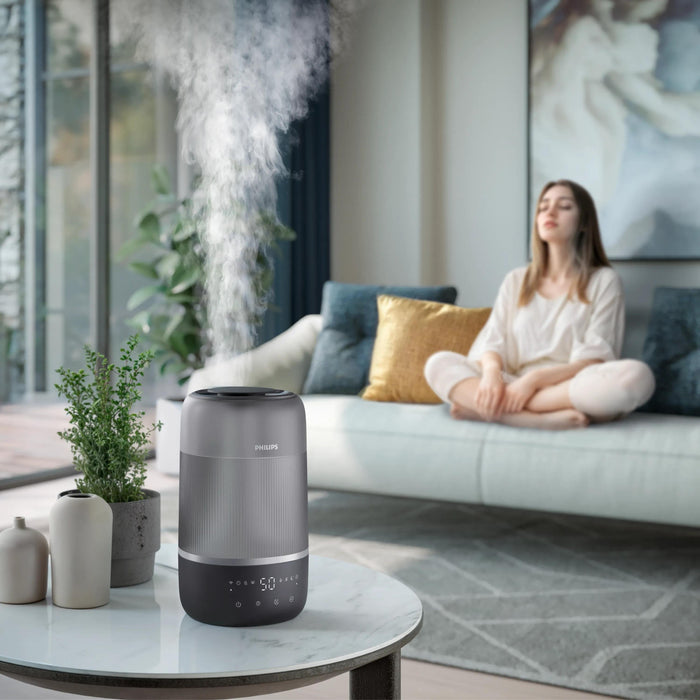 Philips Hu1510 03 Humidifier Series 1000 Up To 41m2, 3 Settings, Grey