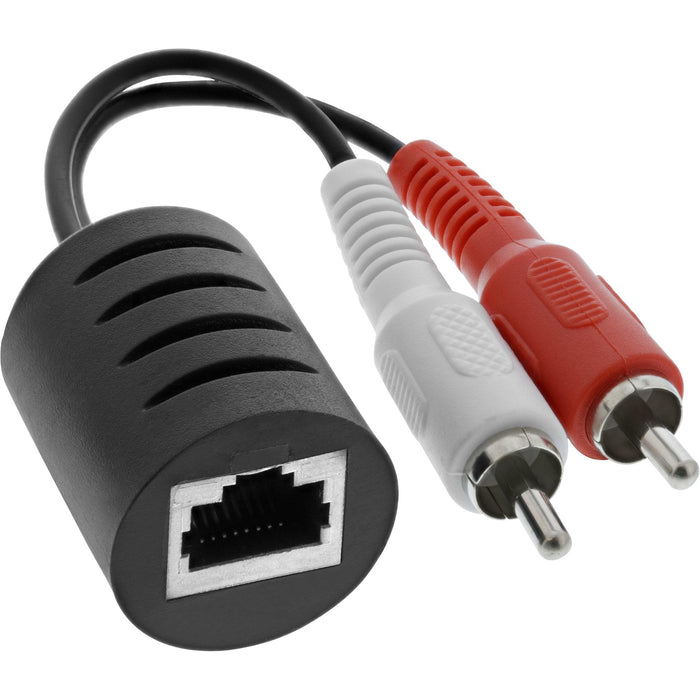 Alargador Audio Inline Rca A Través De Lan/Ethernet/Rj45 Máx. Juego Completo De 50m