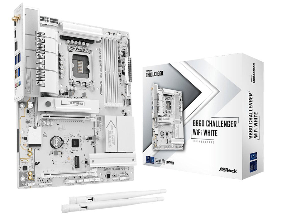 Mb Asrock Intel 1851 B860 Challenger Wifi White