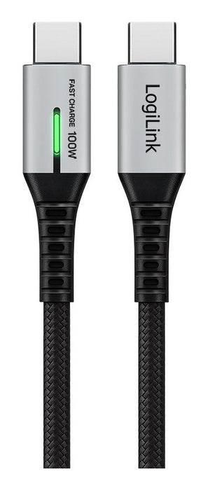 Logilink Usb 3.2 Gen2x2 Type-C-Kabel, C/M Zu C/M Led 2m Sw