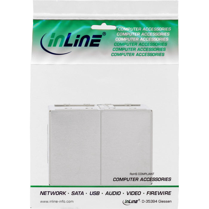 Adaptador Inline Cat.6 De Metal Blindado 2x Rj45 Hembra A Hembra
