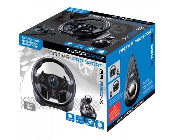 EAN 3701221702168 - Subsonic GS850-X Negro USB Volante + Pedales PlayStation 4, Xbox One imagen 2