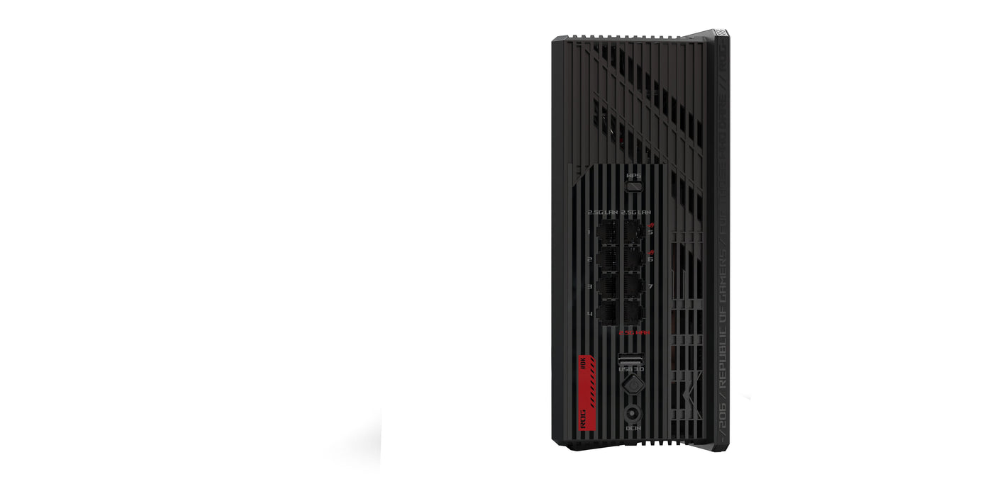 EAN 4711387880555 - ASUS ROG Strix GS-BE18000 router inalámbrico 2.5 Gigabit Ethernet Tribanda (2.4 GHz / 5 GHz / 6 GHz) Negr imagen 8